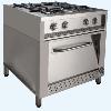 Cocina industrial 4 platos 35x35 Inox